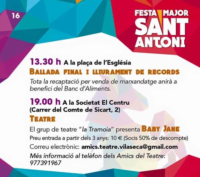 Enguany participem a la Festa Major