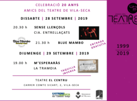 ELS AMICS DEL TEATRE CELEBREM 20 ANYS!!!